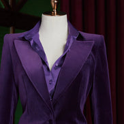 Royal Purple Velvet Suit