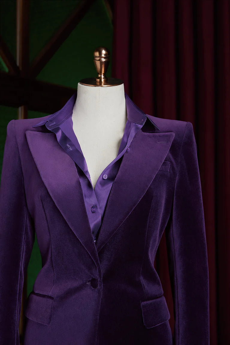 Royal Purple Velvet Suit