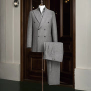 Double-Breasted Grey Suit
