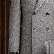 Double-Breasted Grey Suit
