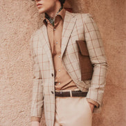 Elegant Check Blazer