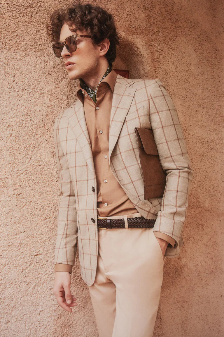 Elegant Check Blazer