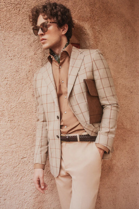 Elegant Check Blazer