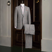 Grey Plaid Suit