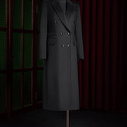 Luxury Black Long Over Coat