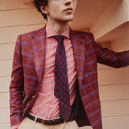 Red & Blue Checked Suit