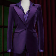 Royal Purple Velvet Suit
