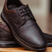 Black Leather Lace Up Shoes