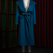Teal Long Over Coat