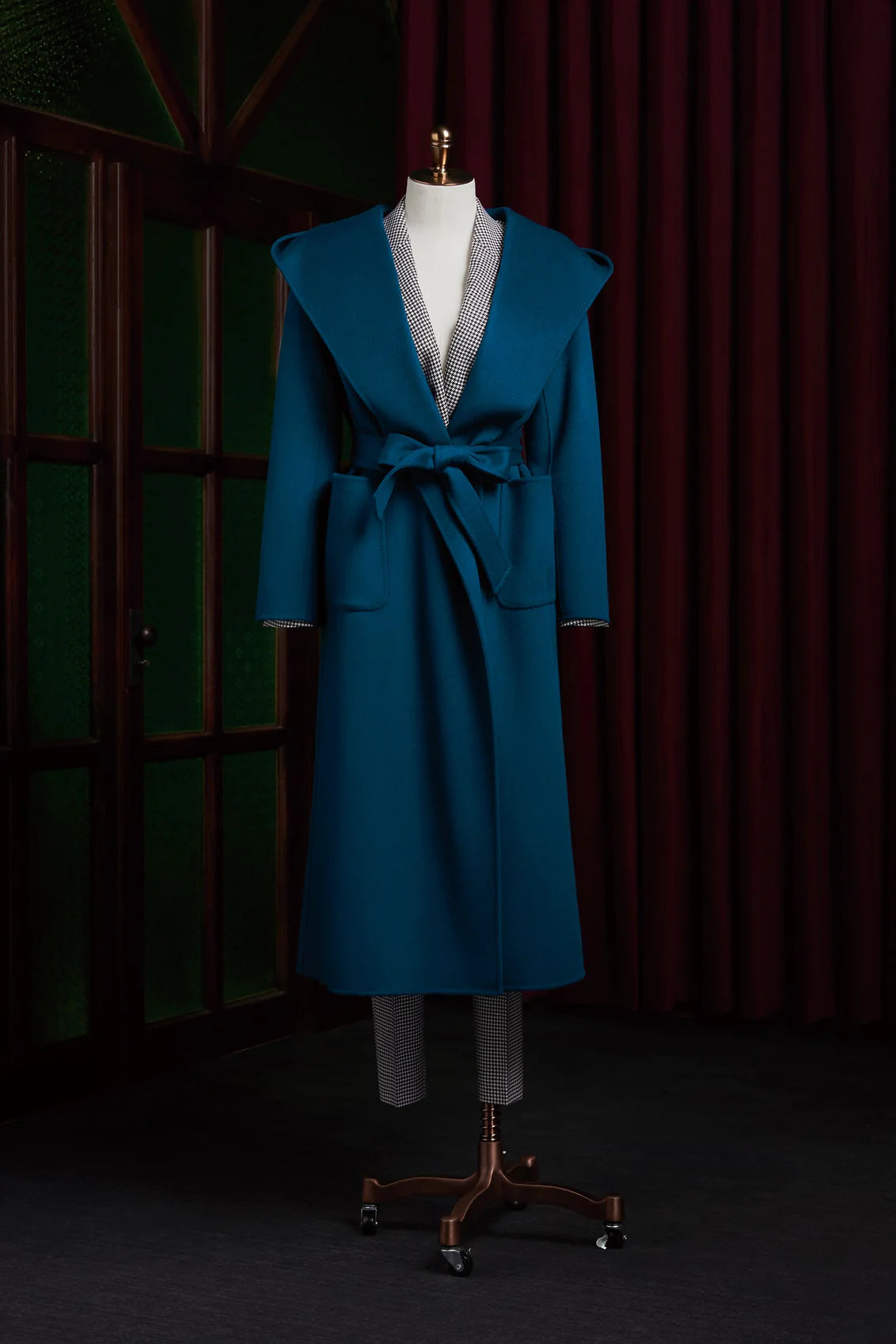 Teal Long Over Coat