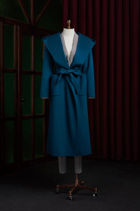 Teal Long Over Coat