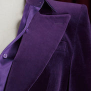 Royal Purple Velvet Suit