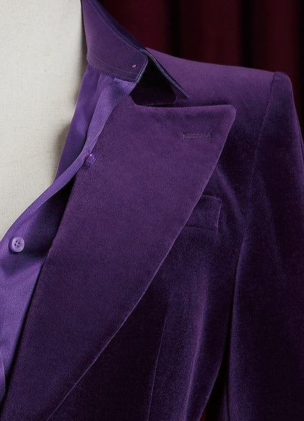 Royal Purple Velvet Suit