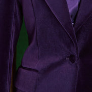 Royal Purple Velvet Suit