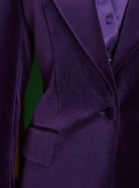 Royal Purple Velvet Suit