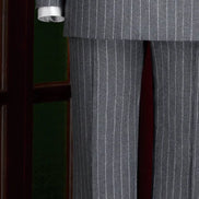 Grey & White Pinstripe Suit